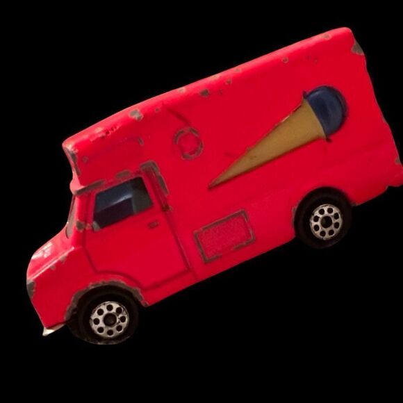 Majorette No.224-259 Fourgon Ice Cream Van Original Vintage Diecast - Picture 1 of 6